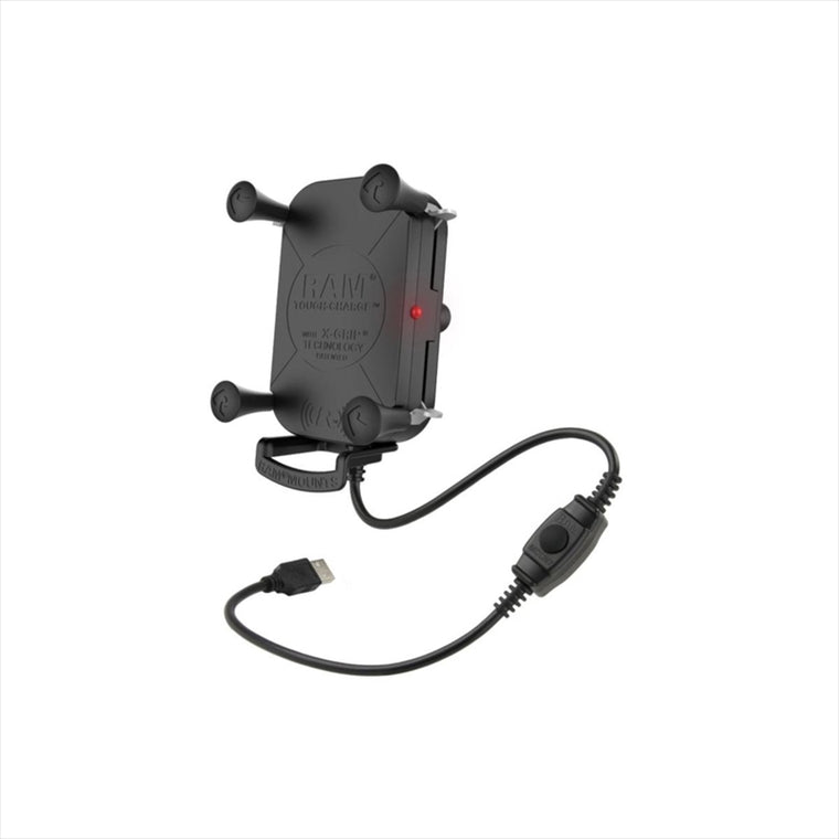 RAM MOUNTS(ラムマウント)防水ワイヤレス充電Xグリップ テザー付 最大15W出力 1インチボールRAM-HOL-UN12WB-1