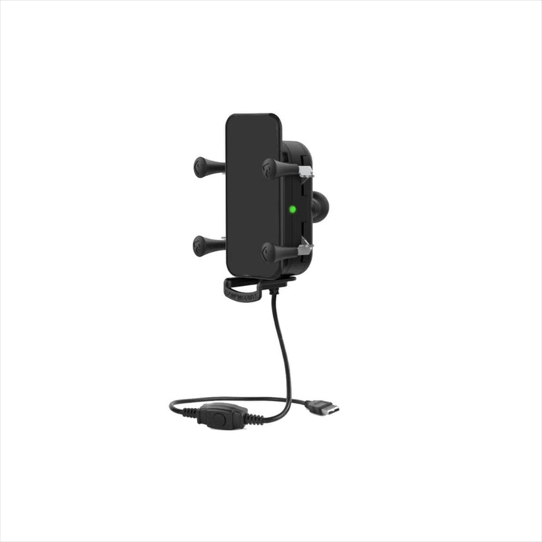 RAM MOUNTS(ラムマウント)防水ワイヤレス充電Xグリップ テザー付 最大15W出力 1インチボールRAM-HOL-UN12WB-1