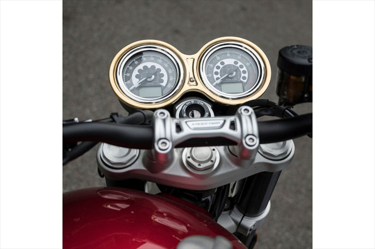 MOTONE CUSTOMS(モートーン)｜メーターカバー SPEED CUFF ブラス｜MMU582