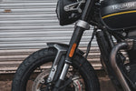 MOTONE CUSTOMS(モートーン)｜フロントフェンダー SHORTY アルミ ブラック｜MTE199