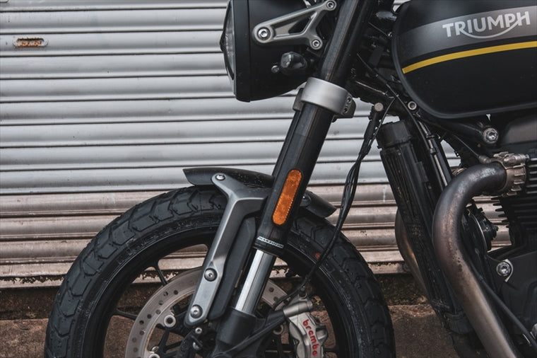 MOTONE CUSTOMS(モートーン)｜フロントフェンダー SHORTY アルミ ブラック｜MTE199