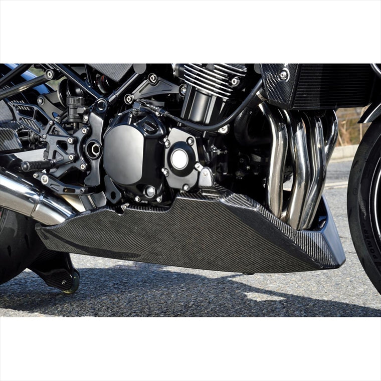 バイクパーツ 外装<br>マジカルレーシング アンダーカウル/ロングタイプ/FRP・カーボン綾織<br>001-Z9RS18-171A 4550255867140<br>Z900RS 18-20<br>