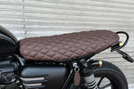 MOTONE CUSTOMS(モートーン)｜シート BLACKADDER ダイヤモンドステッチ タバコブラウン｜MSM036