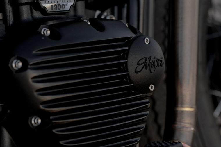 MOTONE CUSTOMS(モートーン)｜ジェネレーターバッジ Motoneロゴ ブラック｜MMU096