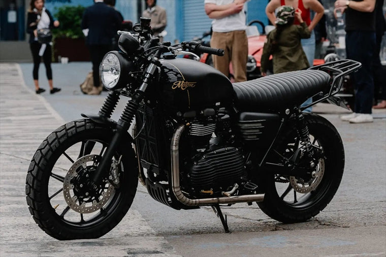 MOTONE CUSTOMS(モートーン)リアラック GRAND TOURER ブラックMCB024