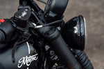 MOTONE CUSTOMS(モートーン)｜フロントフォークキャップ CAPOS チタン ブラック｜MMU576