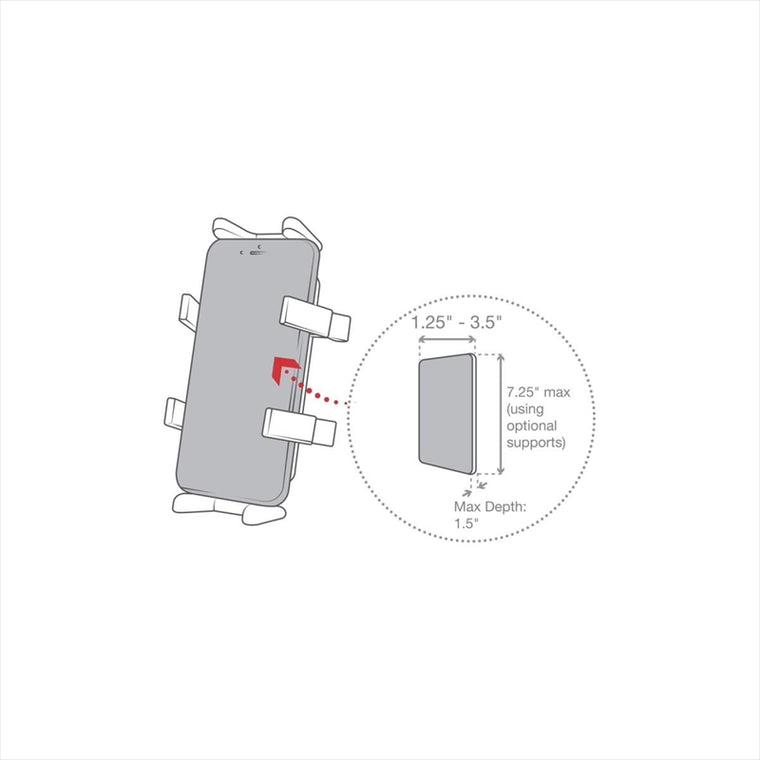 RAM MOUNTS(ラムマウント) | フィンガーグリップ ボール無 | RAM-HOL-UN4U | RAM-HOL-UN4U