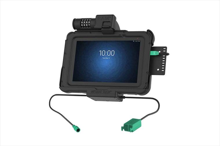 RAM MOUNTS(ラムマウント)｜GDSパワードック Zebra ET5x[8.3/8.4in]専用 ロック付 ボール無｜RAM-HOL-ZE10PD2CLU