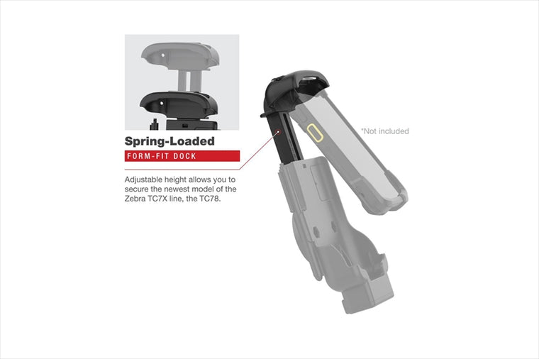RAM MOUNTS(ラムマウント)｜GDSパワードック Zebra TC73/78専用 ロック付 ボール無｜RAM-HOL-ZE17L-1U