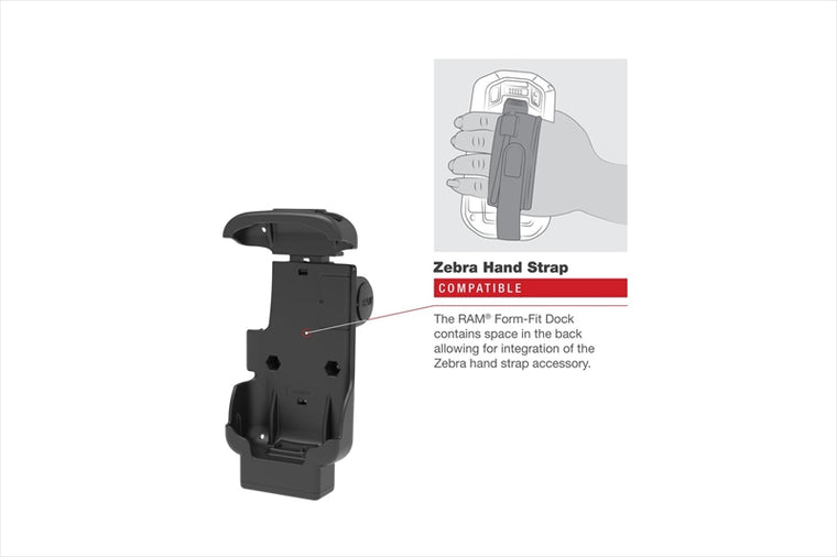 RAM MOUNTS(ラムマウント)｜Zebra TC73/78専用ホルダー ボール無｜RAM-HOL-ZE17-NP-1U