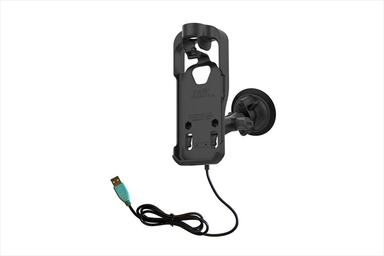 RAM MOUNTS(ラムマウント)｜Kyocera DuraForceUltra 5G E7110 専用パワードック＆ツイストサクションベースセット 標準アーム 1インチボール｜RAM-B-166-KYO1PU