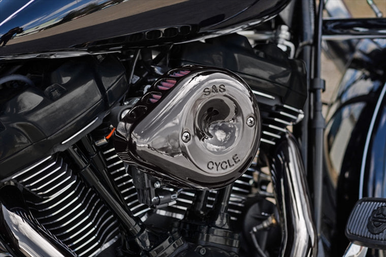 エスアンドエスサイクル | S＆S ステルス エアクリーナー ミニティアドロップ スモーキークローム Lava Chrome ステルス用カバーノミ | 170-0780