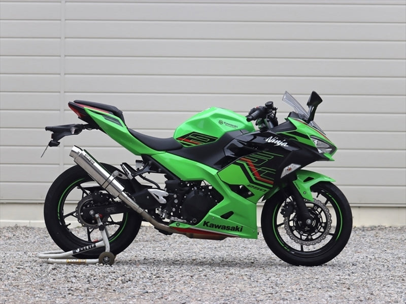 ダブルアールズ S/O ラウンドステンレスサイレンサー Ninja400 18-21