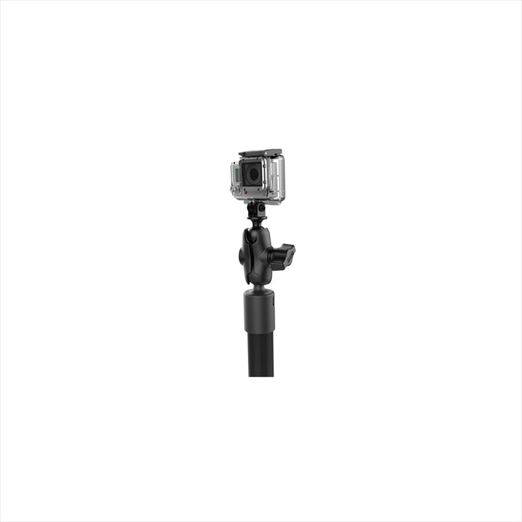 ラムマウント｜GoProマウント＆スプラインポストセット(全長91.4mmタフポール/ラチェット付) 1インチボール｜B-202GOP1A420424-18U