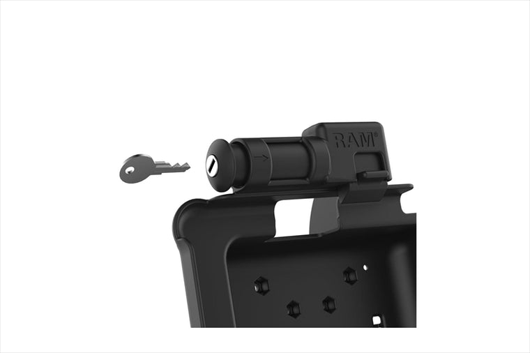RAM MOUNTS(ラムマウント)｜GDSパワードック Zebra ER5x 8.3/8.4専用 9極D-subコネクター キーロック付 ボール無｜RAM-HOL-ZE10PDKLDB9U