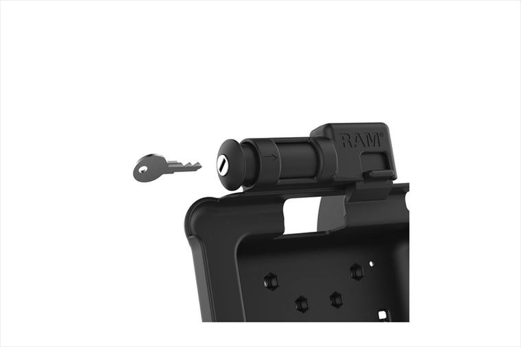 RAM MOUNTS(ラムマウント)｜GDSパワードック Zebra ER5x 8.3/8.4専用 キーロック付 ボール無｜RAM-HOL-ZE10PKLU