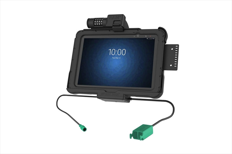 RAM MOUNTS(ラムマウント)｜GDSパワードック Zebra ET5x 10.1専用 USB TypeAポートx2 ロック付 ボール無｜RAM-HOL-ZE11PD2CLU