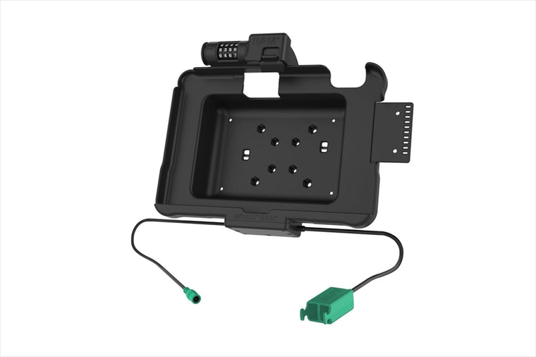 RAM MOUNTS(ラムマウント)｜GDSパワードック Zebra ET5x 10.1専用 USB TypeAポートx2 ロック付 ボール無｜RAM-HOL-ZE11PD2CLU