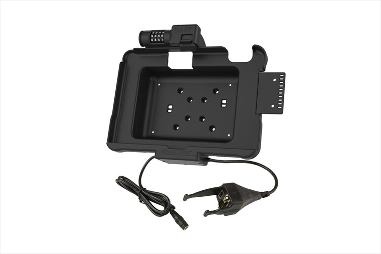 RAM MOUNTS(ラムマウント)｜GDSパワードック Zebra ET5x 10.1専用 9極D-subコネクター ロック付 ボール無｜RAM-HOL-ZE11PDCLDB9U