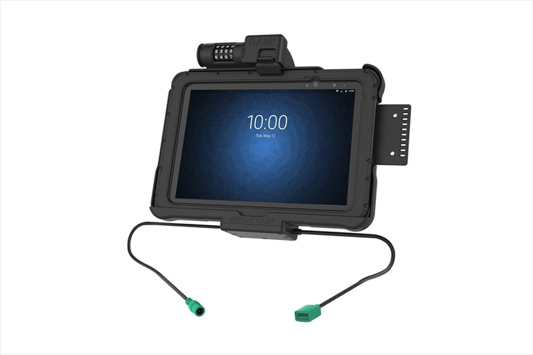 RAM MOUNTS(ラムマウント)｜GDSパワードック Zebra ET5x 10.1専用 USB TypeAポート ロック付 ボール無｜RAM-HOL-ZE11PDCLU