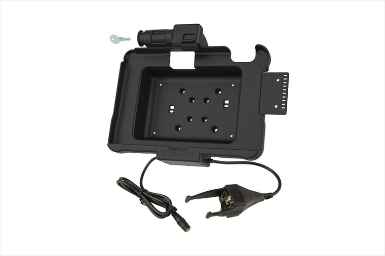 RAM MOUNTS(ラムマウント)｜GDSパワードック Zebra ET5x 10.1専用 9極D-subコネクター キーロック付 ボール無｜RAM-HOL-ZE11PDKLDB9U