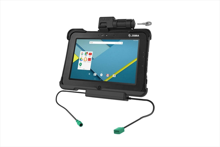 RAM MOUNTS(ラムマウント)｜GDSパワードック Zebra XSLATE L10専用 USB TypeAポート キーロック付 ボール無｜RAM-HOL-ZE15PDKLU