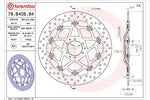 BREMBO SERIE ORO(ブレンボ セリエオロ) | セリエオロ ブレーキディスク セミフローティング | 78B408B4