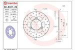 BREMBO SERIE ORO(ブレンボ セリエオロ) | セリエオロ ブレーキディスク リジット | 68B40729