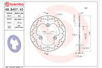 BREMBO SERIE ORO(ブレンボ セリエオロ) | セリエオロ ブレーキディスク リジット | 68B40743