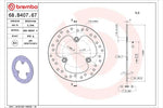 BREMBO SERIE ORO(ブレンボ セリエオロ) | セリエオロ ブレーキディスク リジット | 68B40767