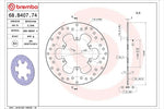 BREMBO SERIE ORO(ブレンボ セリエオロ) | セリエオロ ブレーキディスク リジット | 68B40774