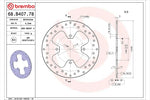 BREMBO SERIE ORO(ブレンボ セリエオロ) | セリエオロ ブレーキディスク リジット | 68B40778