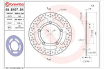BREMBO SERIE ORO(ブレンボ セリエオロ) | セリエオロ ブレーキディスク リジット | 68B407B4