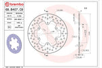 BREMBO SERIE ORO(ブレンボ セリエオロ) | セリエオロ ブレーキディスク リジット | 68B407C9