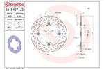 BREMBO SERIE ORO(ブレンボ セリエオロ) | セリエオロ ブレーキディスク リジット | 68B407J2