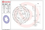 BREMBO SERIE ORO(ブレンボ セリエオロ) | セリエオロ ブレーキディスク リジット | 68B407J9