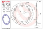 BREMBO SERIE ORO(ブレンボ セリエオロ) | セリエオロ ブレーキディスク リジット | 68B407K3