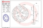 BREMBO SERIE ORO(ブレンボ セリエオロ) | セリエオロ ブレーキディスク リジット | 68B407K7