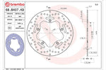 BREMBO SERIE ORO(ブレンボ セリエオロ) | セリエオロ ブレーキディスク リジット | 68B407K9