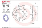BREMBO SERIE ORO(ブレンボ セリエオロ) | セリエオロ ブレーキディスク リジット | 68B407L5