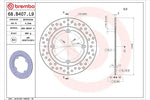 BREMBO SERIE ORO(ブレンボ セリエオロ) | セリエオロ ブレーキディスク リジット | 68B407L9