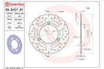 BREMBO SERIE ORO(ブレンボ セリエオロ) | セリエオロ ブレーキディスク リジット | 68B407M1