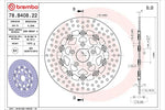 BREMBO SERIE ORO(ブレンボ セリエオロ) | セリエオロ ブレーキディスク セミフローティング | 78B40822