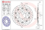 BREMBO SERIE ORO(ブレンボ セリエオロ) | セリエオロ ブレーキディスク セミフローティング | 78B40824