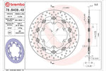 BREMBO SERIE ORO(ブレンボ セリエオロ) | セリエオロ ブレーキディスク セミフローティング | 78B40849