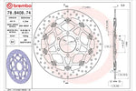BREMBO SERIE ORO(ブレンボ セリエオロ) | セリエオロ ブレーキディスク セミフローティング | 78B40874