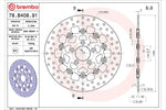 BREMBO SERIE ORO(ブレンボ セリエオロ) | セリエオロ ブレーキディスク セミフローティング | 78B40891