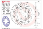 BREMBO SERIE ORO(ブレンボ セリエオロ) | セリエオロ ブレーキディスク セミフローティング | 78B408A8