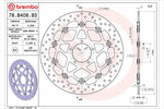 BREMBO SERIE ORO(ブレンボ セリエオロ) | セリエオロ ブレーキディスク セミフローティング | 78B408B3