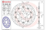 BREMBO SERIE ORO(ブレンボ セリエオロ) | セリエオロ ブレーキディスク セミフローティング | 78B408B5